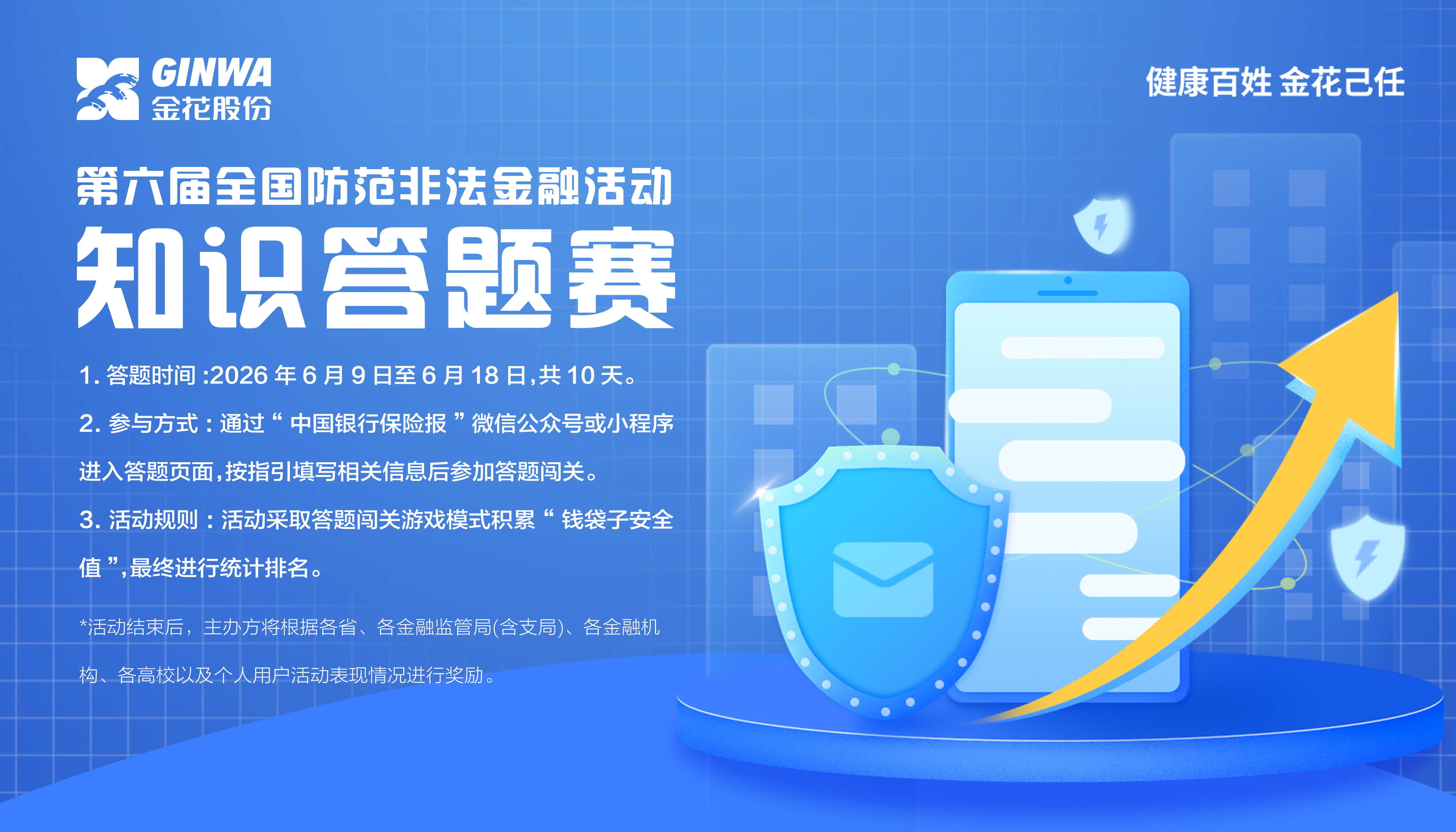 第六屆全國防范非法金融活動知識答題賽開始了！